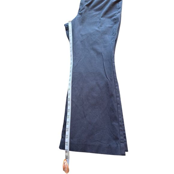 Old Navy Blue High Rise Office Business Career Work Pixie Flare Pants Size 18 - Picture 10 of 11